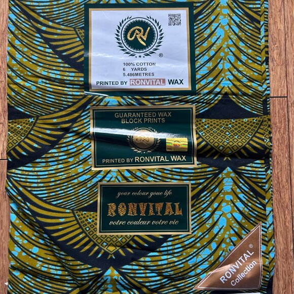 Ankara Wax Print Fabric – Vibrant Kitenge Textile - Picture 4 of 4